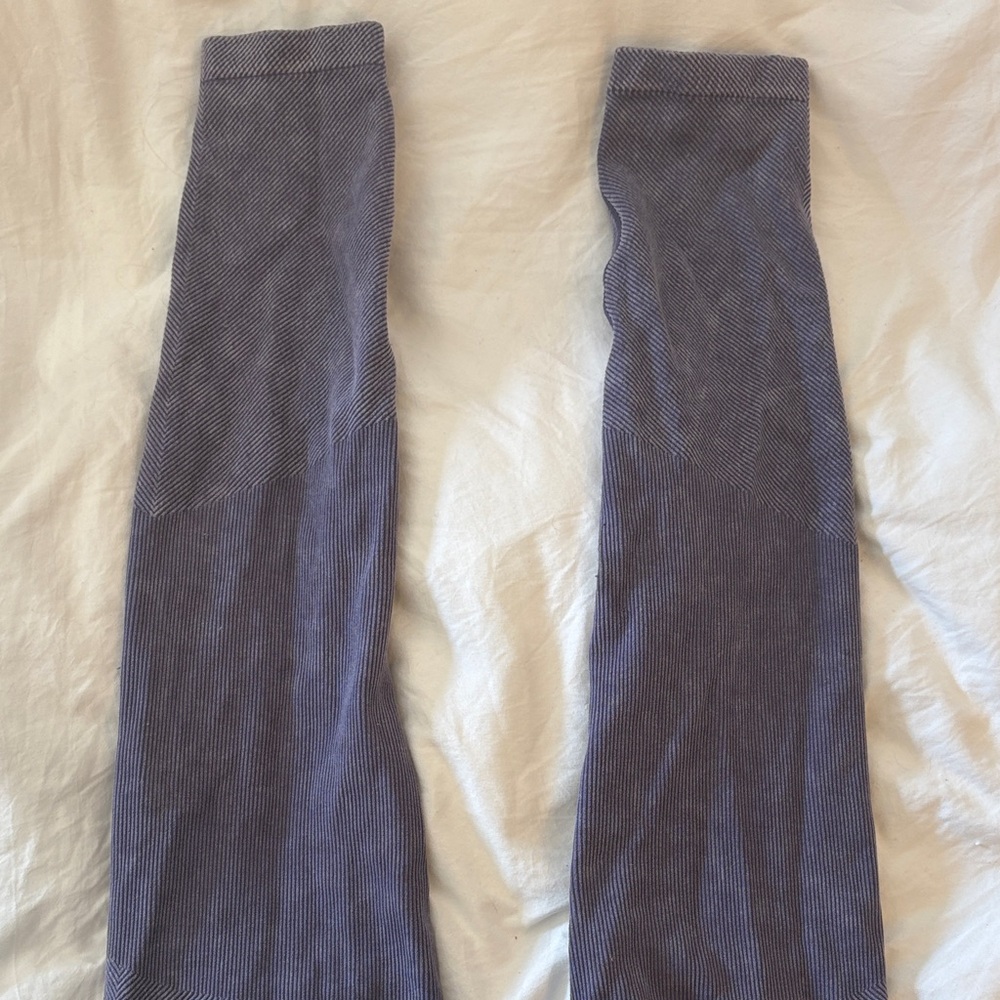 Joy Lab Purple Ribbed Leggings - Picture 3 of 3